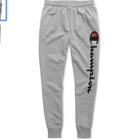 ❣️SOLD Champion Powerblend Fleece Logo Joggers - Picture 2 of 5